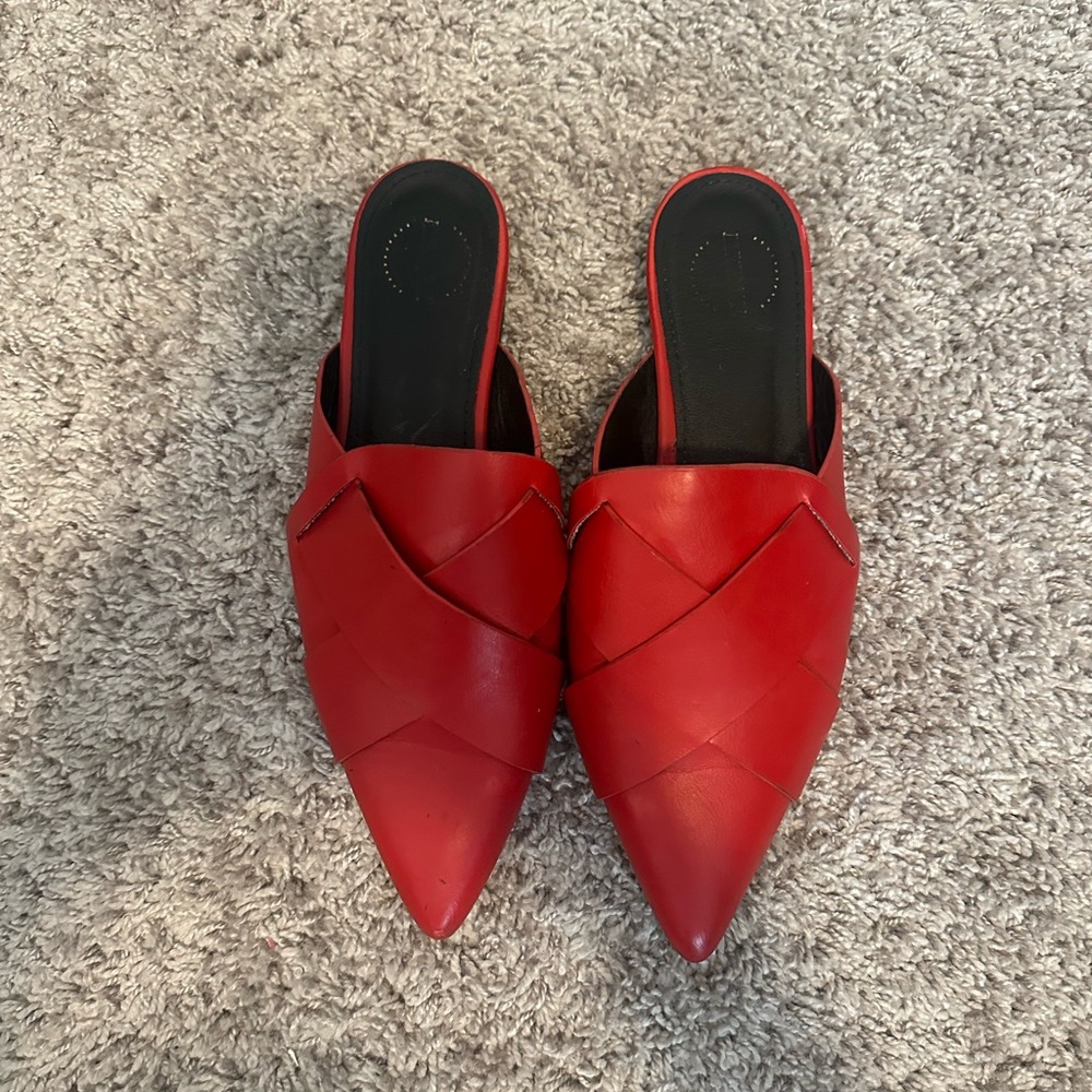 Red Women's Slip-On Mules